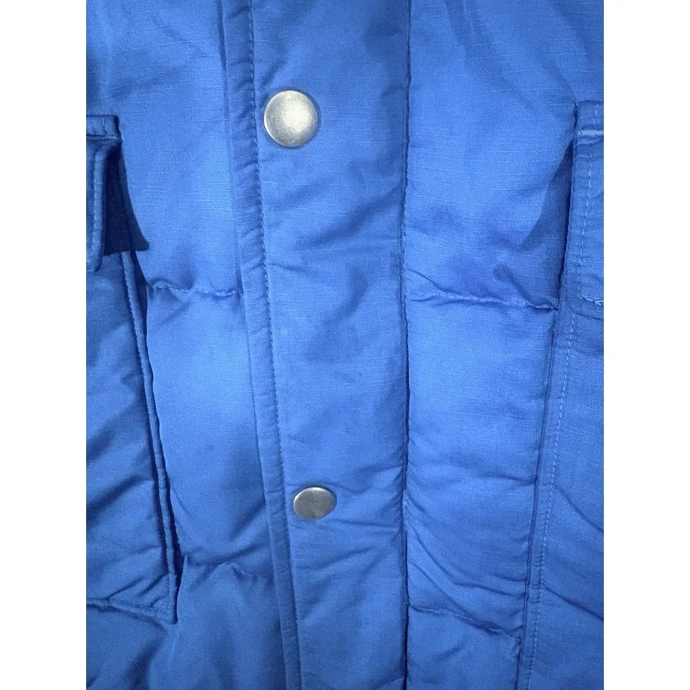 Patagonia Slingshot Down Vest Mens XL Blue Red Western Quilted Vtg Insulated - Picture 2 of 12